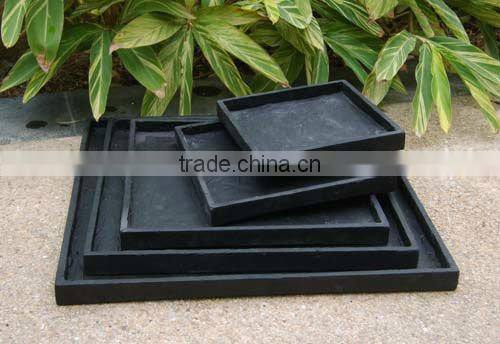 2014 popular fiber clay garden flower saucer