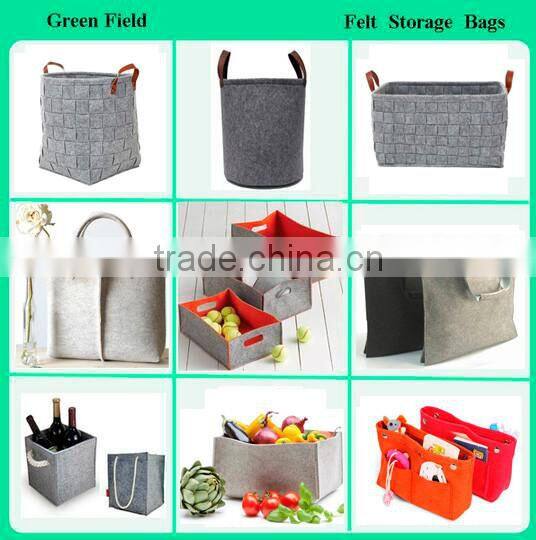 Factory supply high quality foldable felt storage bag