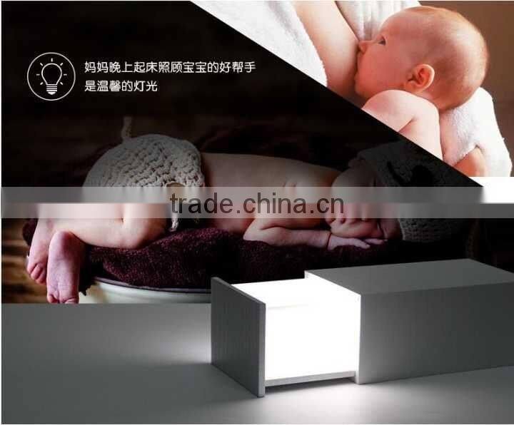 2016 Newest Explosion Hot-selling Pandora's Box Multifunction Bluetooth Stereo Music Speaker Touch LED Lamp Wooden BT Speaker