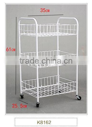 Wholesale Stock 3 Layer 4 Layer Stainless Steel With Block Movable Kitchen Storage Rack