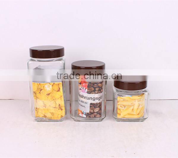 100ml mini glass jar with metal clip