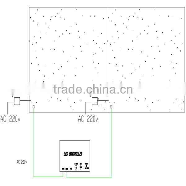 black background rgb led sky star cloth for wedding decor