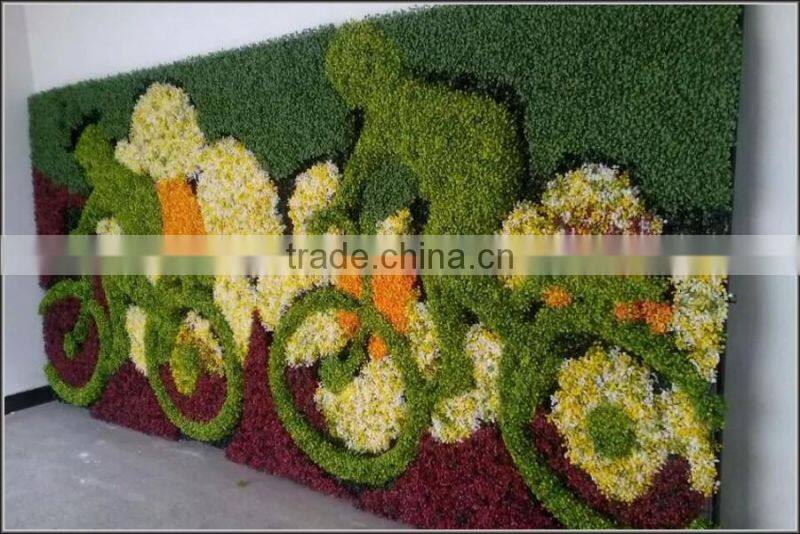 Indoor and outdoor decorative green plants wall make and install