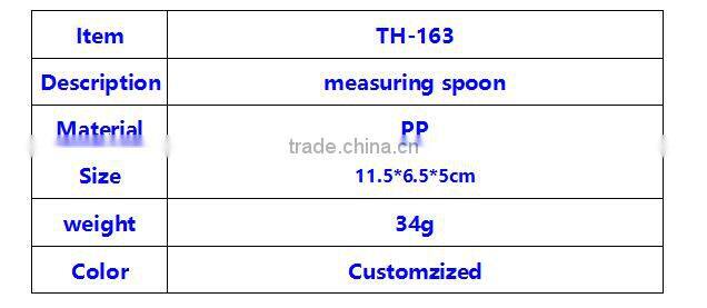 plastic measuring spoons