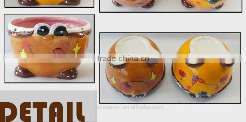 personalized bloom ceramic lovly face cereal bowl