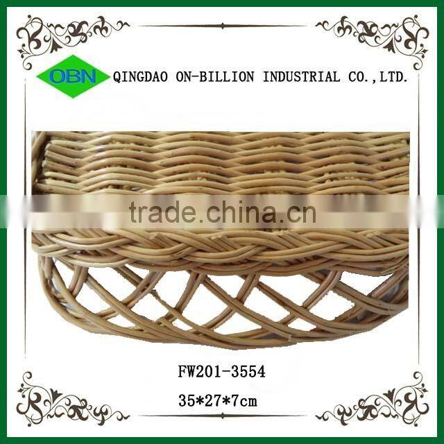 Made in China handmade weaving fruit wicker tray