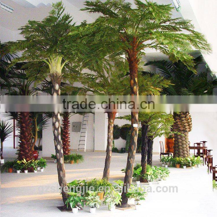 LXY080865 all kinds of plastic palm trees decorative artificial Sala palm tree for sale