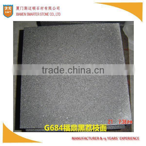 Black star g684 50x50 outdoor bush hammered finished