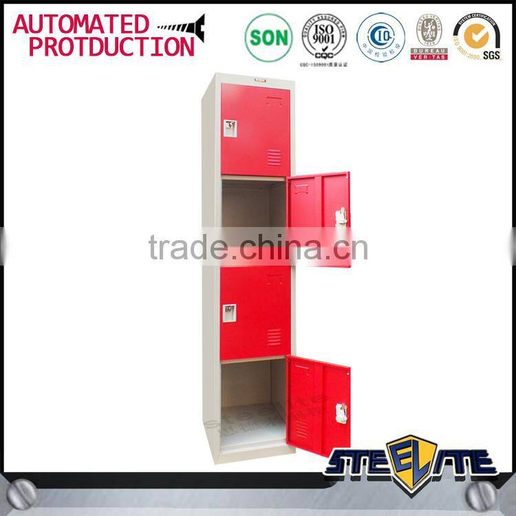 Hot selling 4 Door Metal Locker/Cloth Locker/ Gym Locker