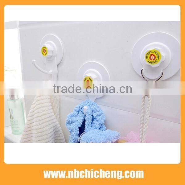 bathroom stronge hook vacuum single hook plastic hook with suction cup
