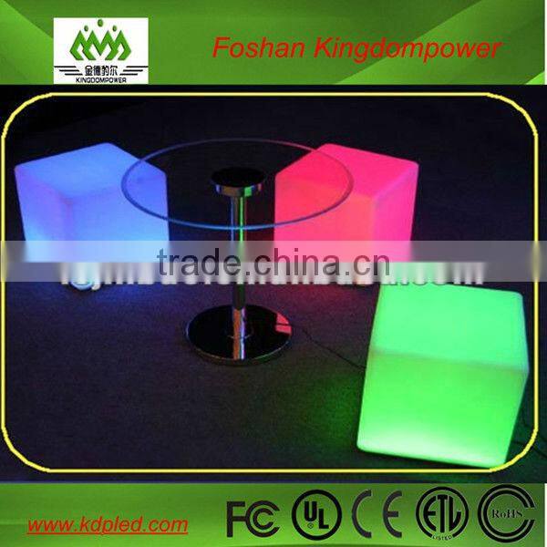 illuminated flashing multi-color led commercial chair