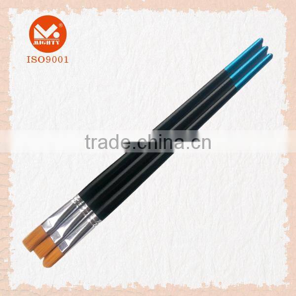 Multi Tips Nylon Bristle Artist Paint brush With Wood Handle