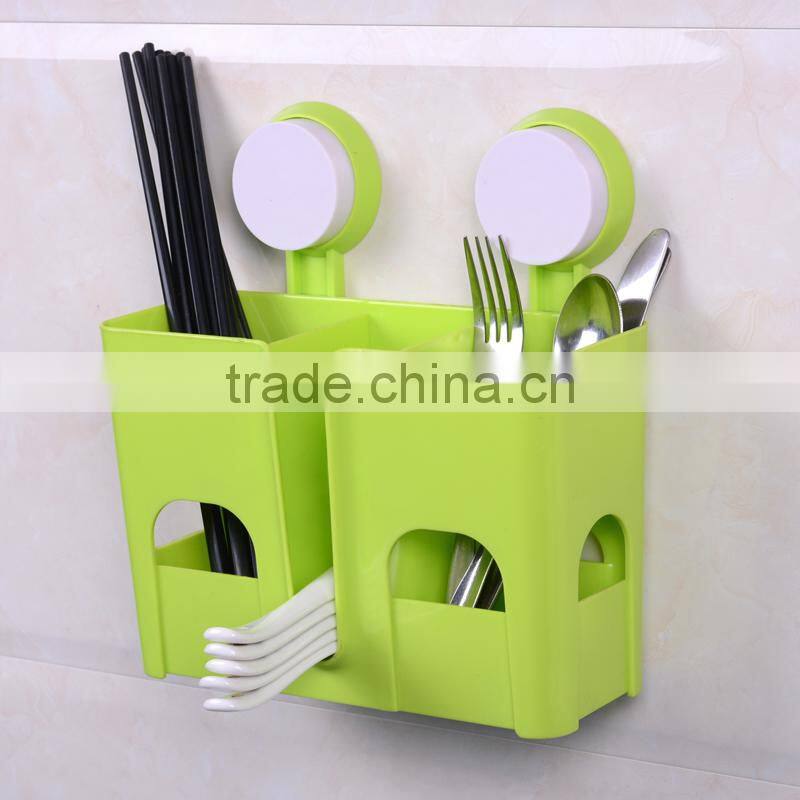 Vacuum suction cup kitchen chopsticks spoons frame/shelf/holder