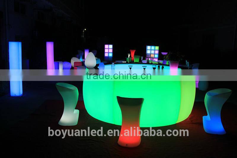 bar counter led light/disco bar chair/led round bar counter