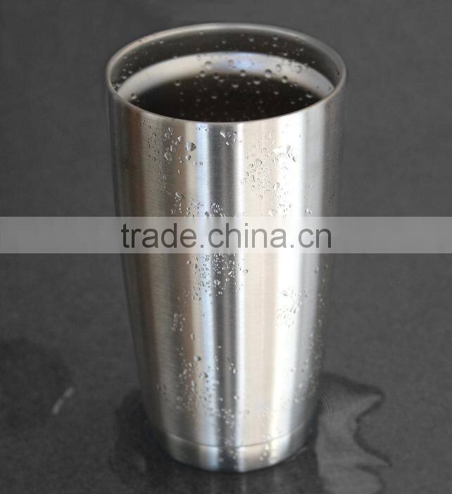 Vacuum Insulated Stainless Steel 30 Ounce Tumbler ye ti style travel coffee mug with lid