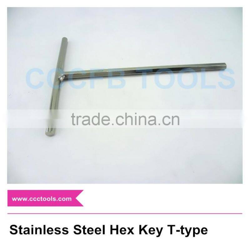 Top Brand Non-magnetic hand tools Stainless steel T-type hex key