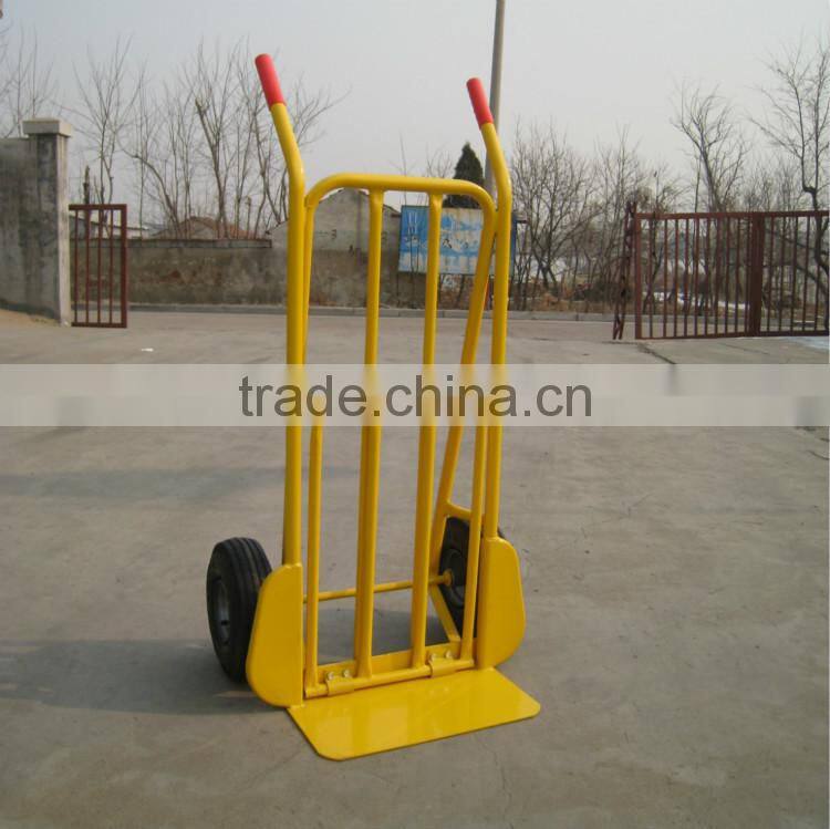 steel material heavy duty hand truck with removable extensive toe plate