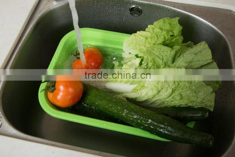 Folded Washing Vegetables Basket Wash Fruit Pots Novelty Dinnerware Bowls