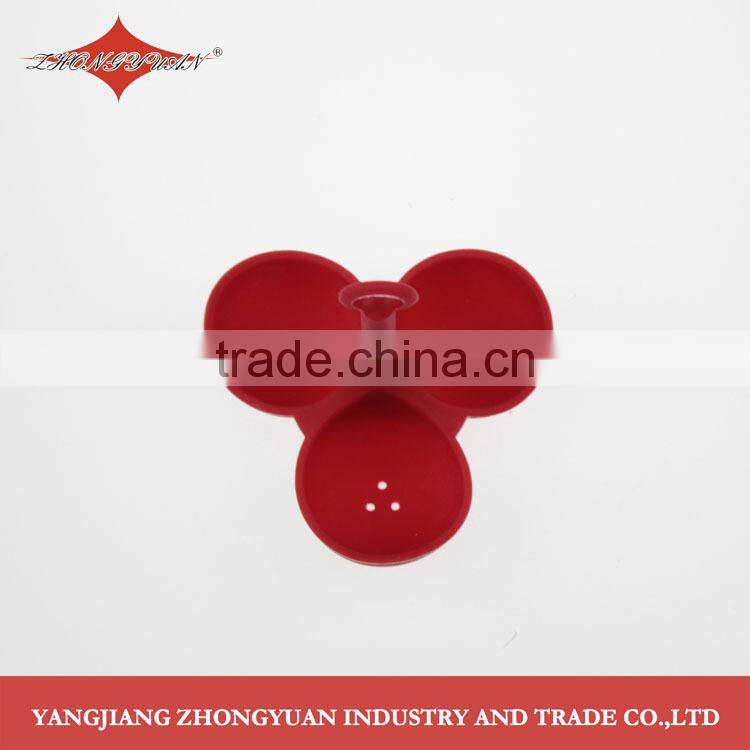 ZY-E3070 FDA and LFGB approval food grade silicone egg tray with three cavities