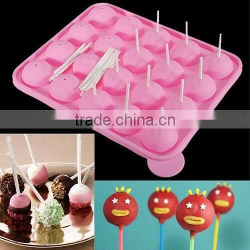 Lollipop Silicone Fondant Mold 20 Holes Chocolate Mold