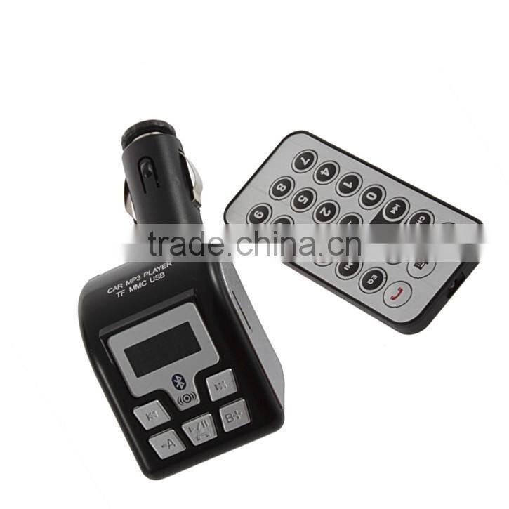 New Car MP3 Music Player With Bluetooth Phone FM Transmitter User Manual Car Mp3 Player Instructions for TF/MMC/USB Card Black