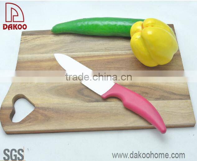 4 Pieces Red Color Handle Zirconia Chef/Utility/Paring Knife