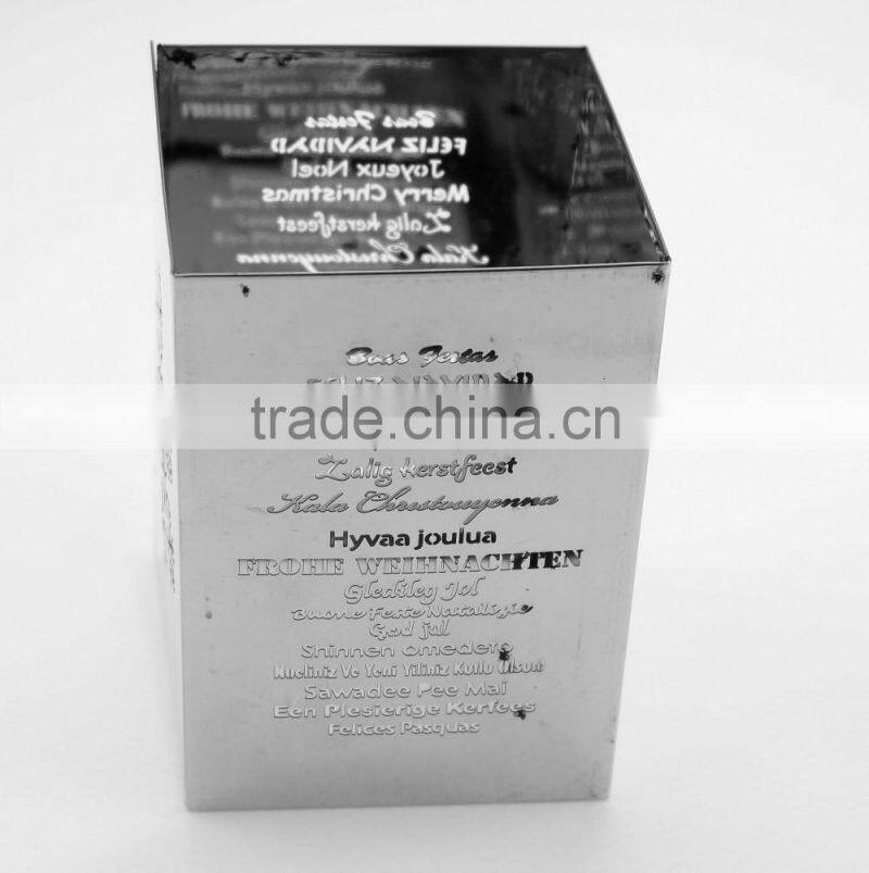 42119 stainless steel candle holder / candle cover