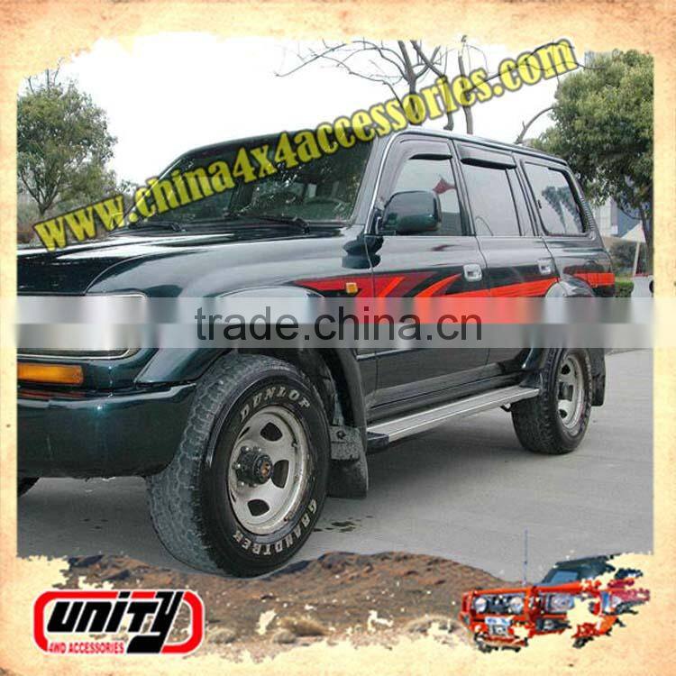 Black ABS fender flare for land cruiser 80