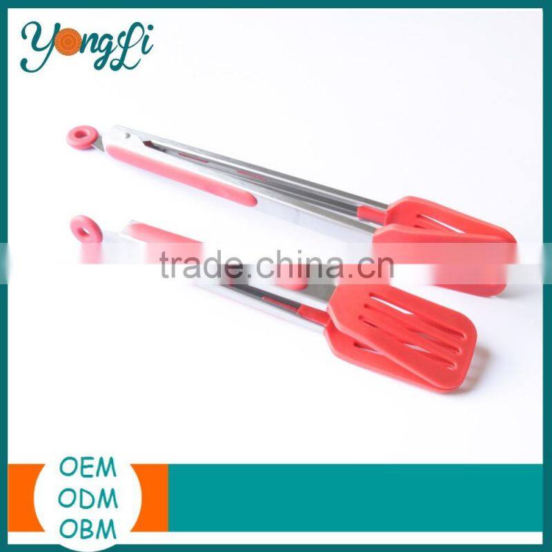 Food Grade Stainless Steel Kitchen Silicone Meat Tong