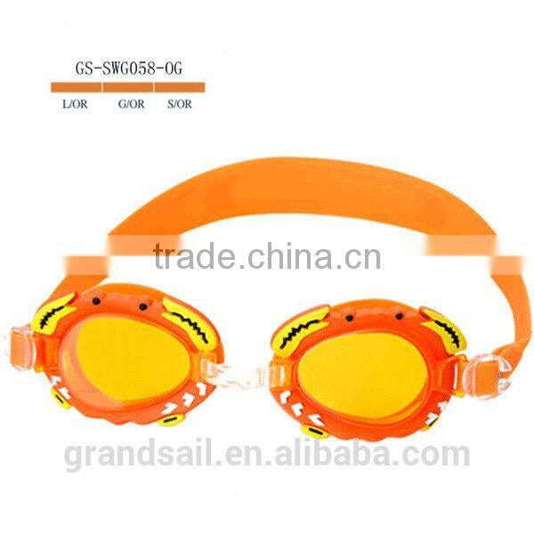 Funny Cartoon Silicone Swimming Goggles for Junior
