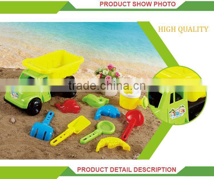 Wholesale outdoor beach sand set cheap plastic toy trucks