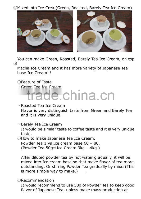 High grade healthy and flavorful green tea from Japanese food distributor