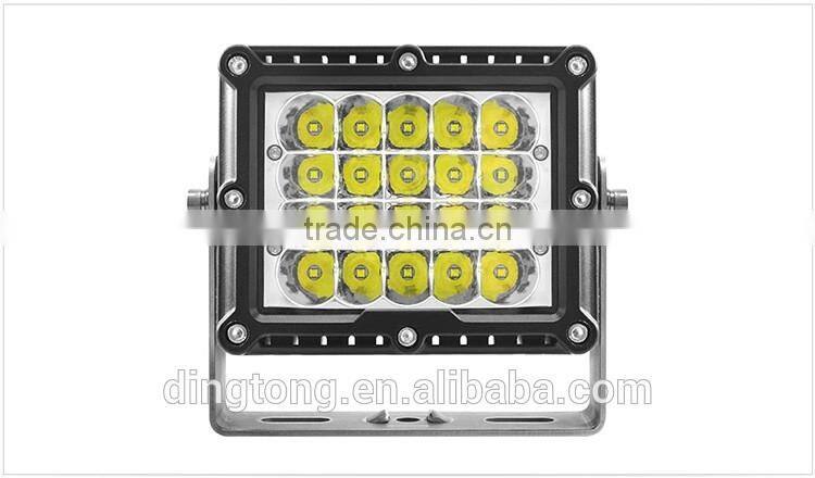 LED truck mining lights 100w 6" x 6" LED Work Lamps construction railroad industrial