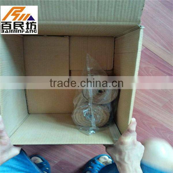 Eco friendly nature jute burlap mesh ribbon