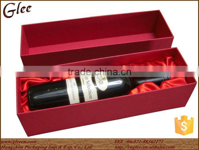 cheap Cardboard Single Bottle Wine Box in high quality