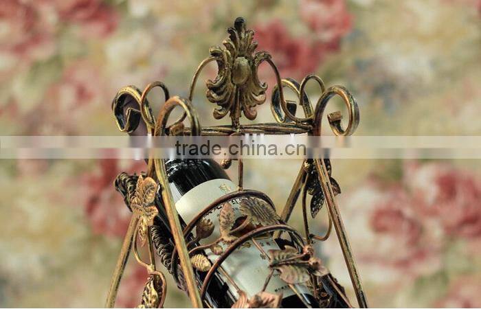 Europran style iron wine rack