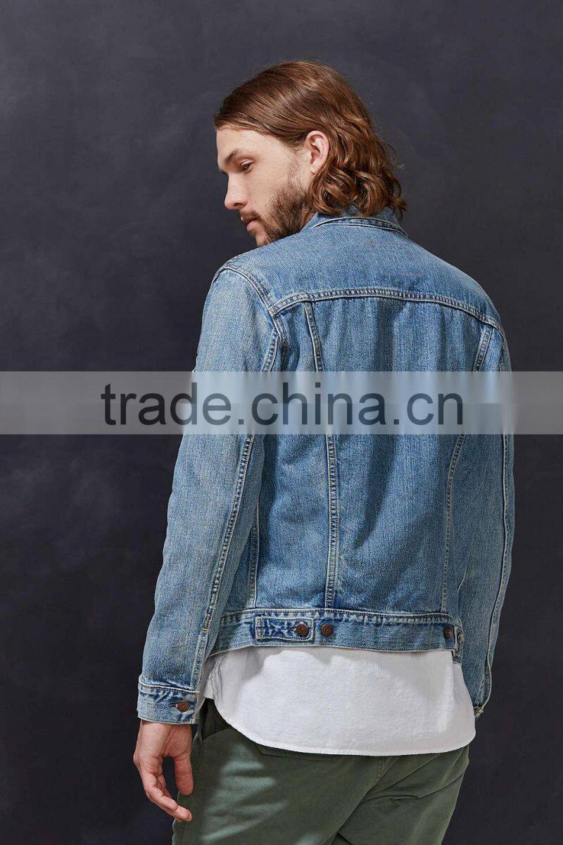 fashion mens classic denim jacket wholesale