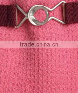 High Fashion Pink Color Waistbelt Back Pockets Flare Formal skirts