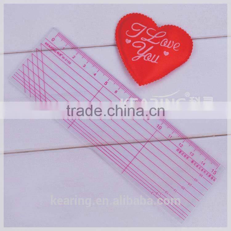 Kearing Flexible 5*30cm Sandwich Line Prinring Patchwork Quilting Ruler Plastic for Fashion Designing #W5151