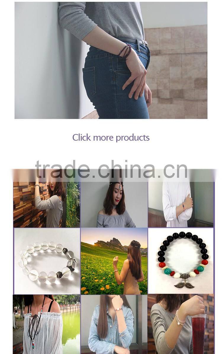 Direct Sale Natural Sterling Silver Jewelry Garnet Lotus Necklace