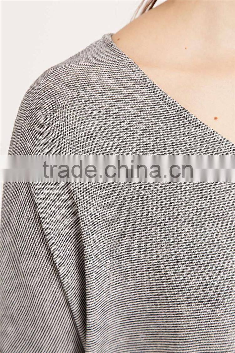 Stylish t shirts design loose neck t shirts of custom long sleeve t shirts for men