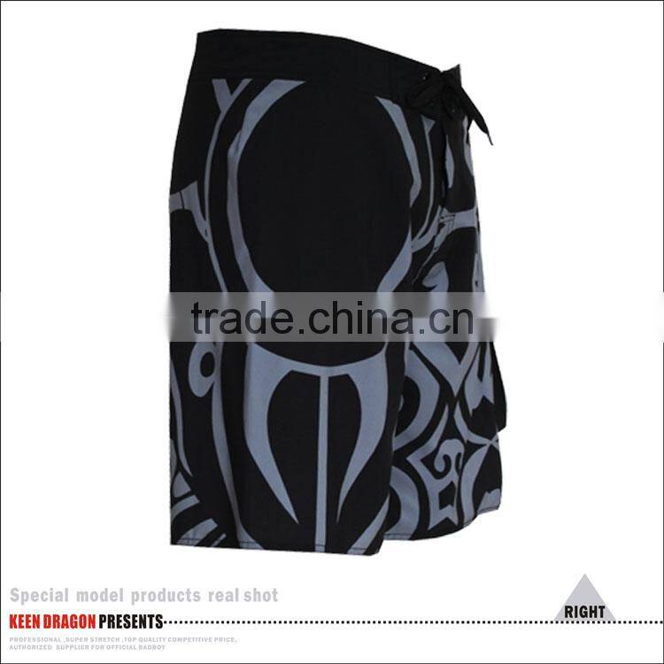 Men's tattoo print quick dry board shorts swim trunks