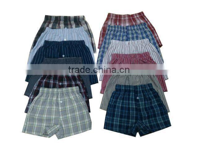 100% cotton baby woven boxer shorts