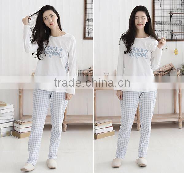 wholesale cotton pajamas women popular printing pajamas for women