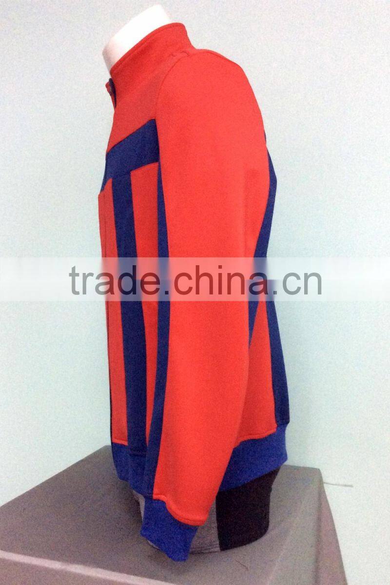 2017 New fashion designs good quantity zip-off men's athletic long sleeve jacket
