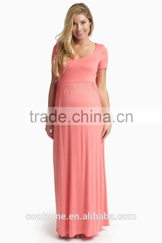 Short sleeve incredibly soft flattering maternity clothing woman