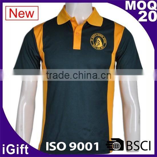 Fashion fashion blue school boys long sleeves polo shirts