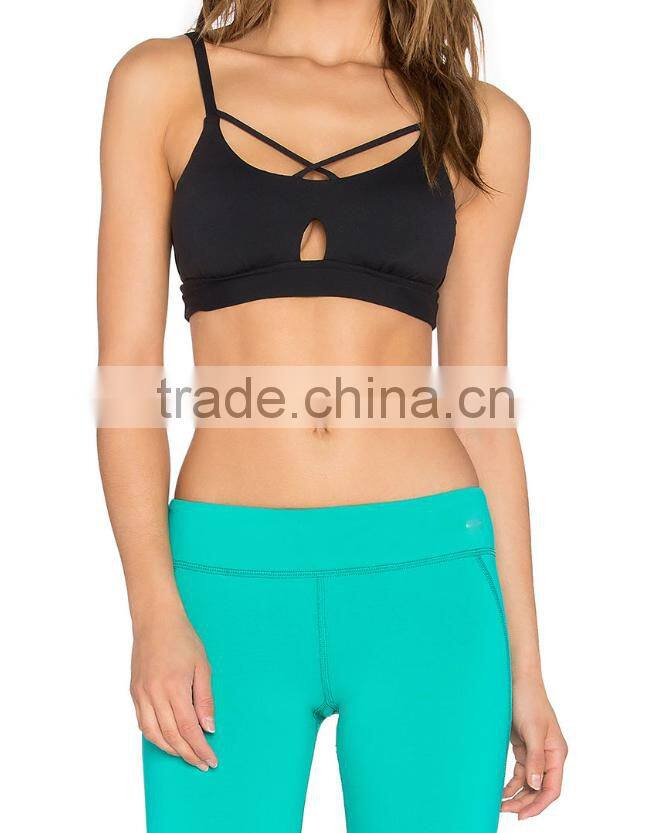 Sexy custom cotton yoga wear for women sport clothing set