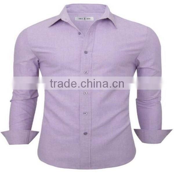 2016 new wholesale Plain Oxford Cotton Button Down custom mens casual dress shirts
