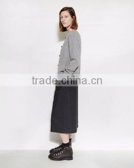 New Design Woolen Knitted Women Sweater Cardigan